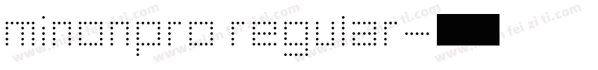 minonpro regular字体转换
